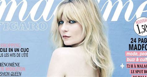 kirsten dunst nipple|Kirsten Dunst topless for Madame Figaro magazine June issue